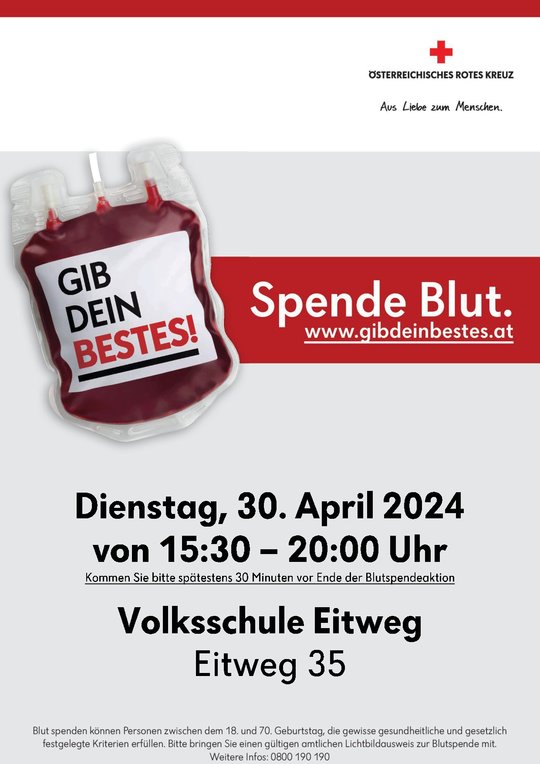 Blutspendeaktion VS St. Ulrich